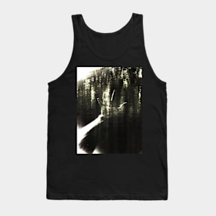 Digital collage, special processing. Reaching hand above water. Like pool. Very beautiful. Darker and contrast. Tank Top